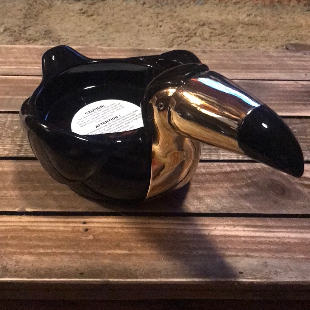 Bath and Body Toucan 3 wick candle holder